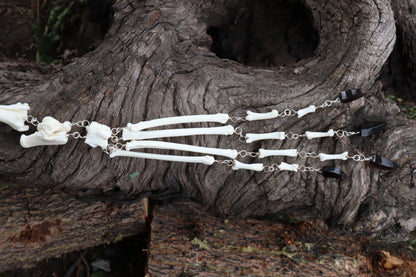 Red Fox Leg Fluid Articulation with Smoky Quartz "Claws"