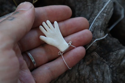Left Hand Elk Bone Necklace