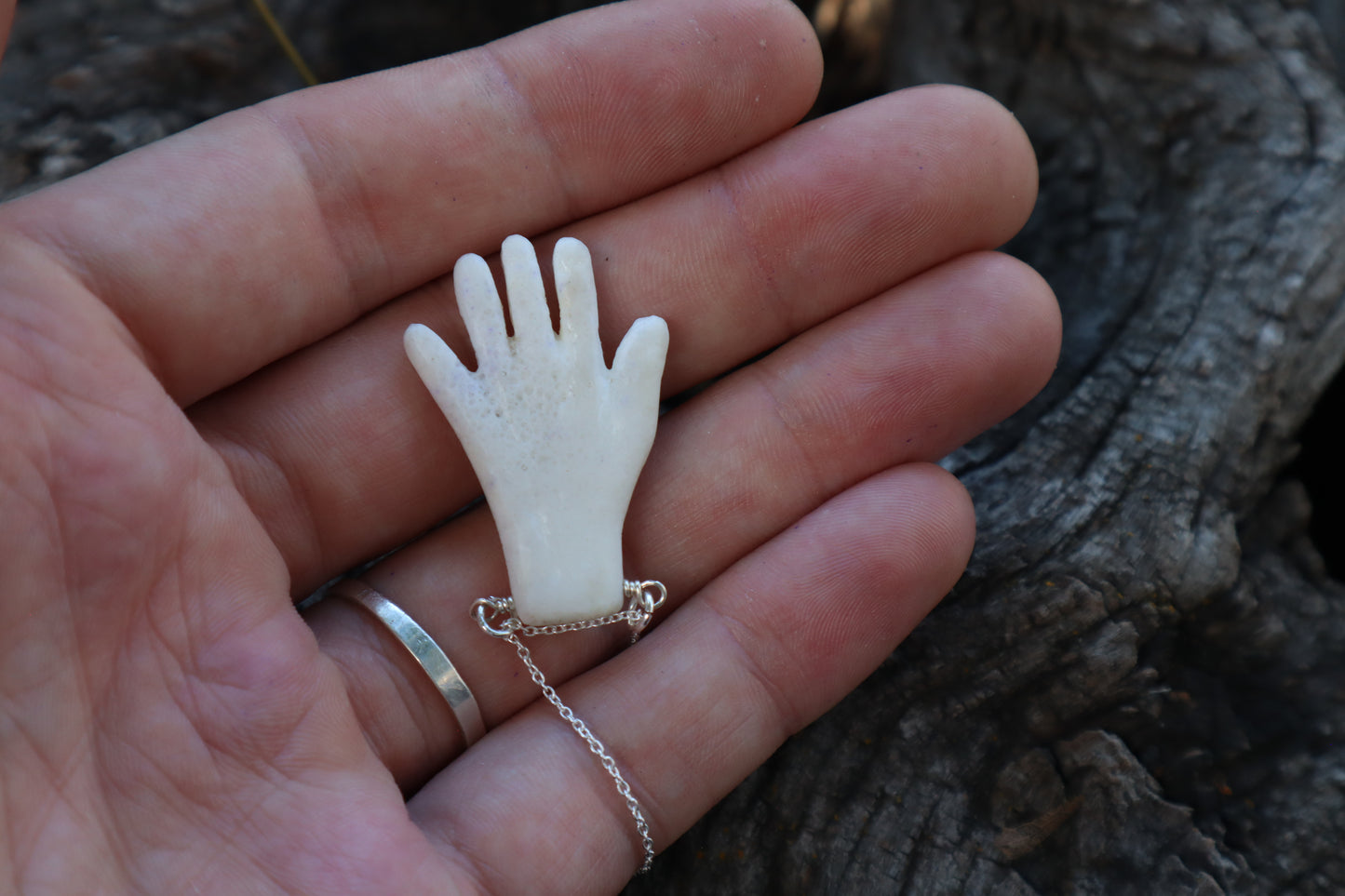Left Hand Elk Bone Necklace