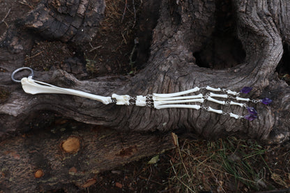 Red Fox Leg Fluid Articulation with Amethyst "Claws"