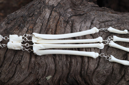 Red Fox Leg Fluid Articulation with Amethyst "Claws"