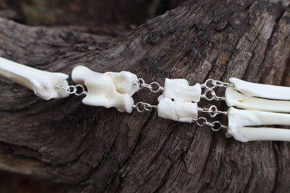 Red Fox Leg Fluid Articulation with Amethyst "Claws"