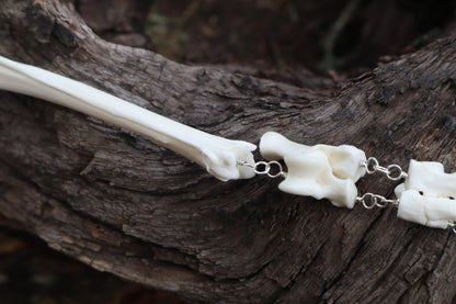 Red Fox Leg Fluid Articulation with Amethyst "Claws"