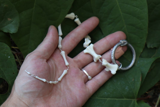Fluid Whitetail Deer Tail Articulation with Ouroboros Ring