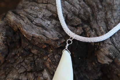 Gray Wolf Tooth Necklace