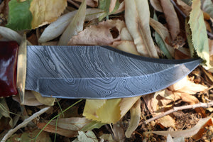 Damascus Gray Wolf Paw Knife with Celtic Wolf Sheath