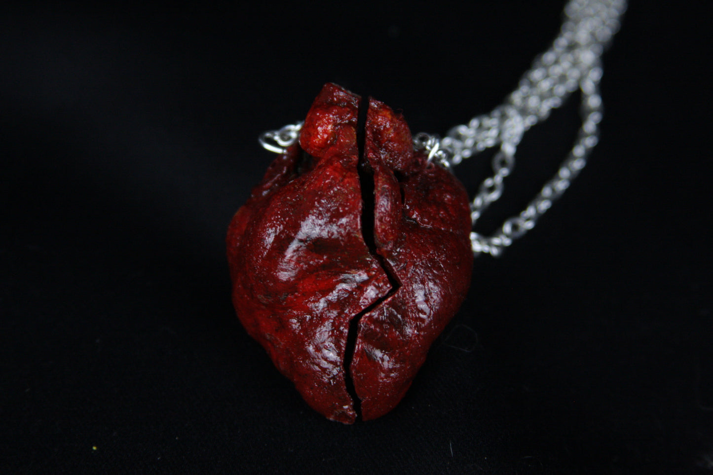 BFF Bobcat Heart Necklaces