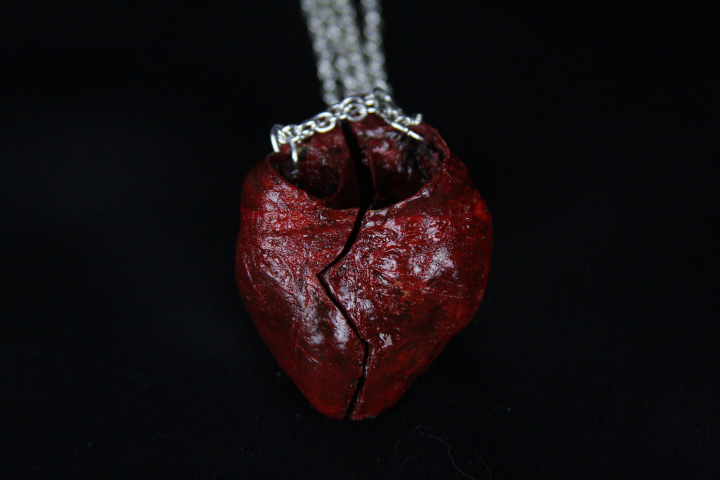 BFF Bobcat Heart Necklaces