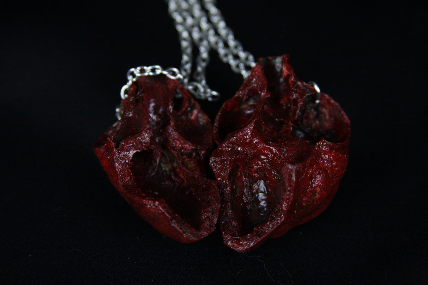 BFF Bobcat Heart Necklaces