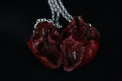BFF Bobcat Heart Necklaces
