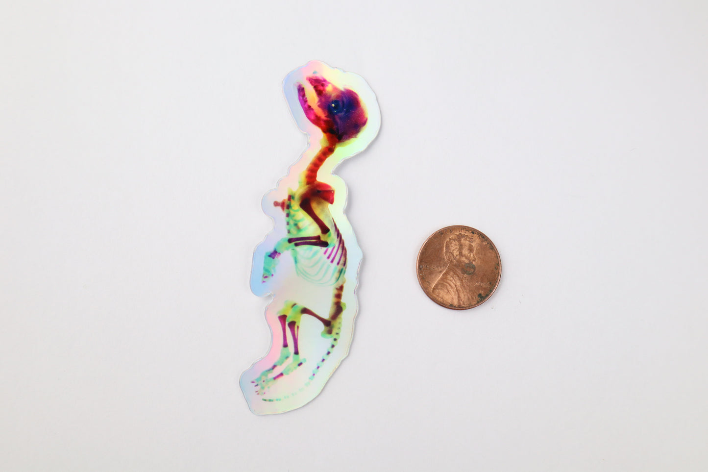 Diaphonized Baby Red Fox Sticker - Holographic