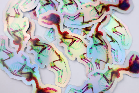 Diaphonized Baby Red Fox Sticker - Holographic