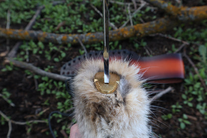 XL Bobcat Paw Knife and Sheath