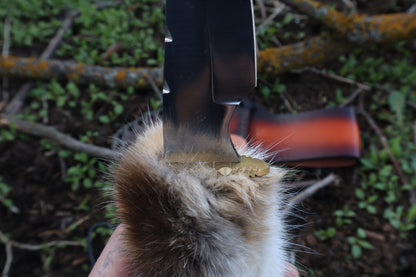 XL Bobcat Paw Knife and Sheath