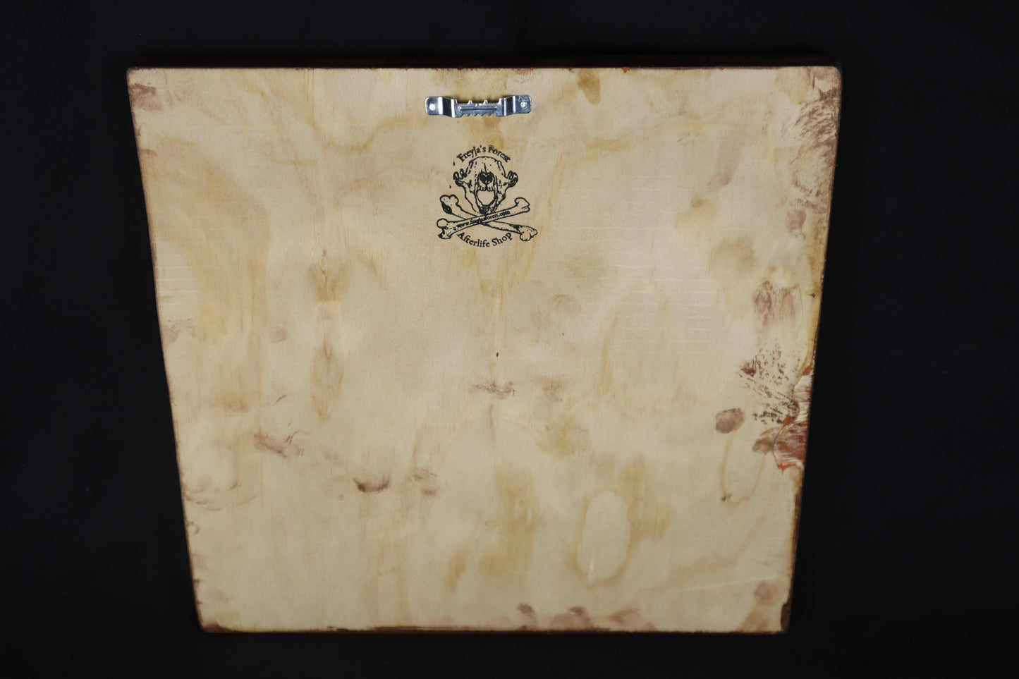Large Mountain Lion Paw Prints on Wood