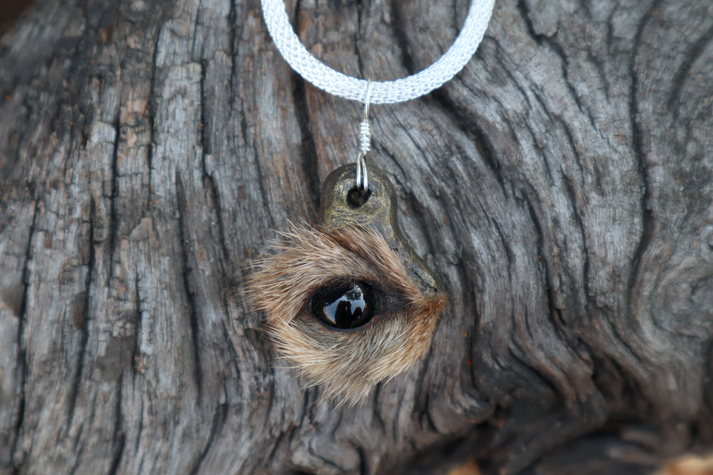Pine Marten Eyeball Talisman