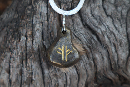 Pine Marten Eyeball Talisman