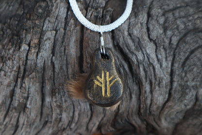 Pine Marten Eyeball Talisman