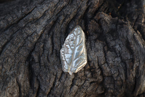 Self Heal Leaf Charm - .999 Fine Silver