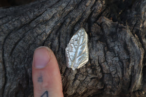 Self Heal Leaf Charm - .999 Fine Silver