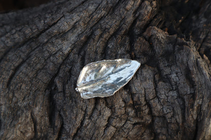 Self Heal Leaf Charm - .999 Fine Silver