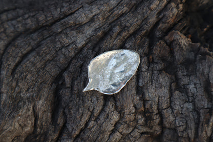 Self Heal Leaf Charm - .999 Fine Silver