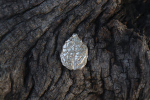 Peppermint Leaf Charm - .999 Fine Silver
