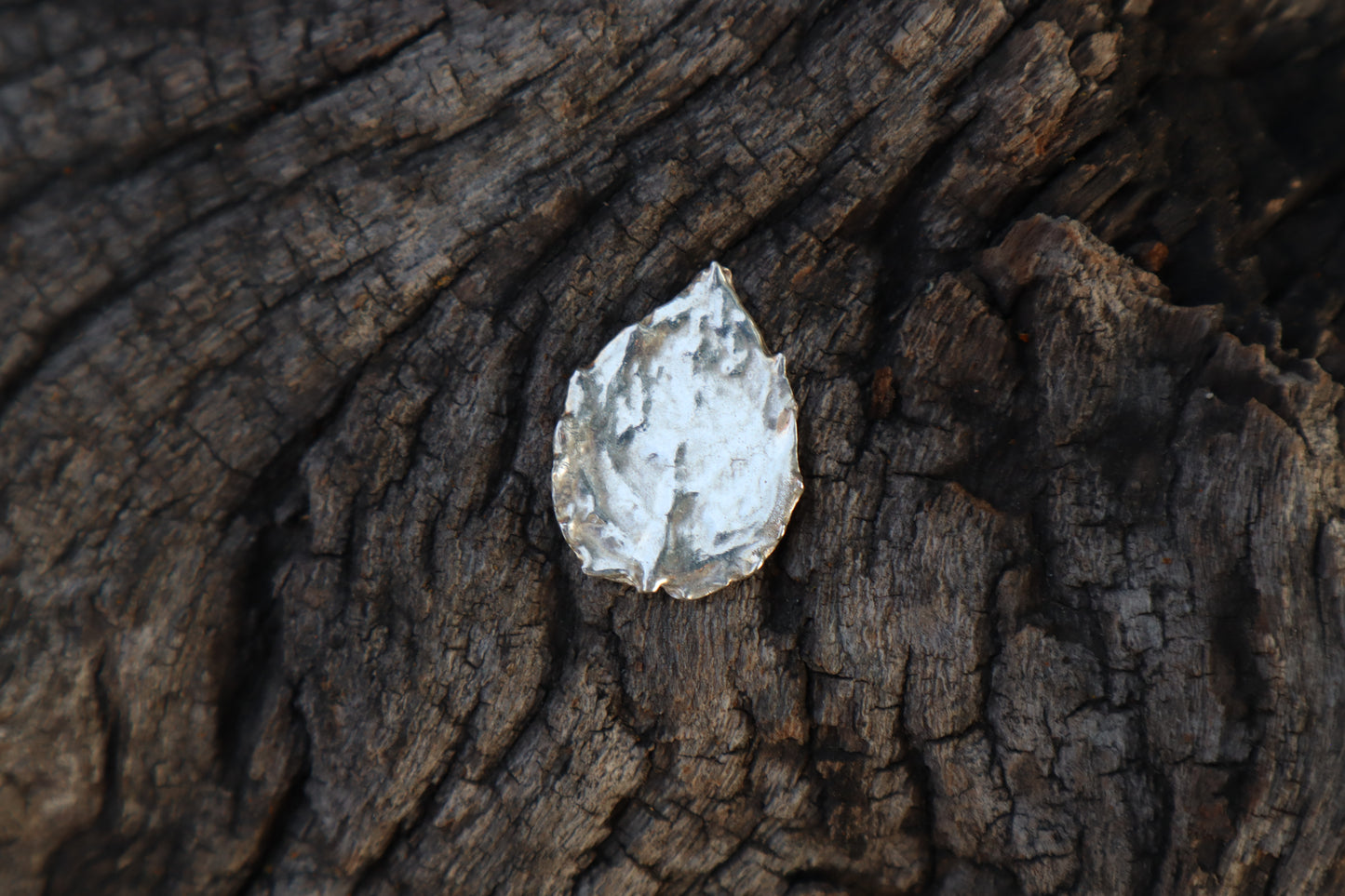 Peppermint Leaf Charm - .999 Fine Silver