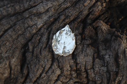 Peppermint Leaf Charm - .999 Fine Silver