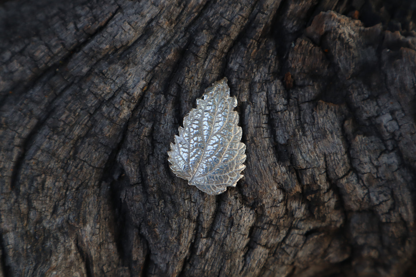 Stinging Nettle Leaf Charm - .999 Fine Silver