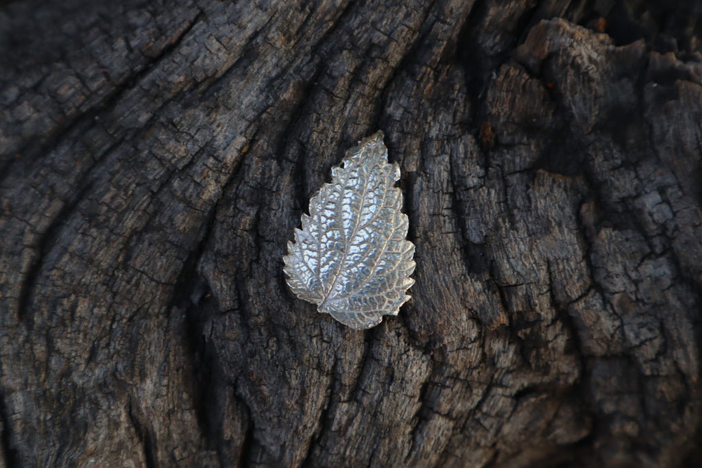 Stinging Nettle Leaf Charm - .999 Fine Silver