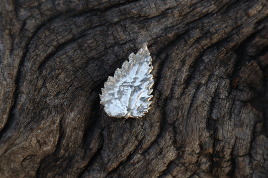 Stinging Nettle Leaf Charm - .999 Fine Silver