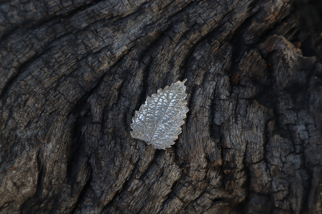 Stinging Nettle Leaf Charm - .999 Fine Silver