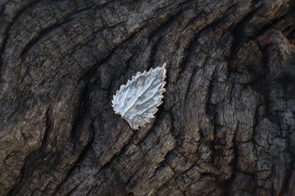 Stinging Nettle Leaf Charm - .999 Fine Silver