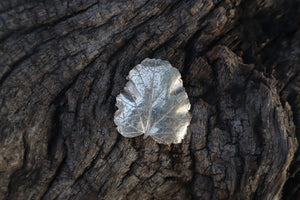 Marshmallow Leaf Charm - .999 Fine Silver