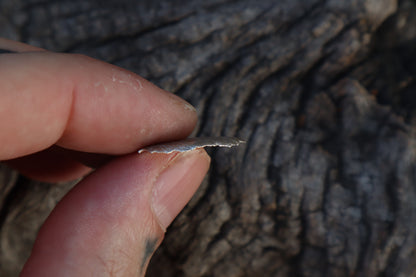 Marshmallow Leaf Charm - .999 Fine Silver