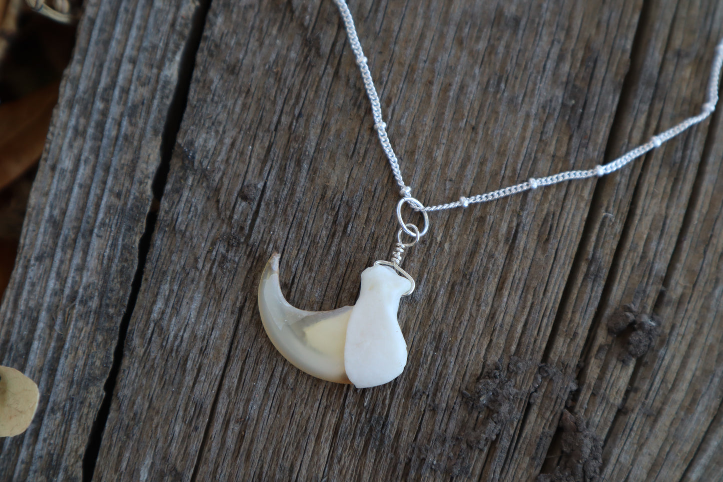 Bobcat Claw Necklace- .925 Silver