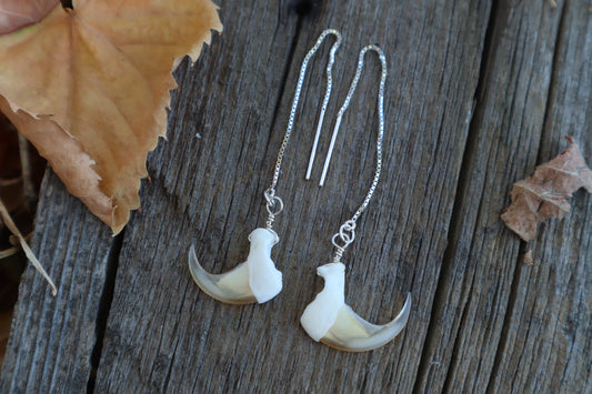 Bobcat Claw Earrings - .925 Silver
