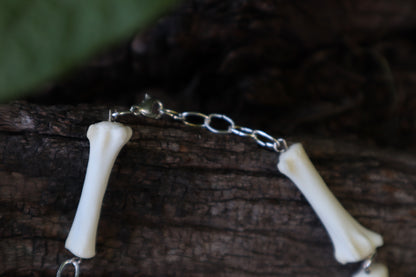 Articulated Gray Wolf Tail Necklace