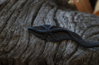 Hagall Leaf Goat Horn Offering Spoon