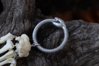Fluid Bobcat Paw Articulation with Strawberry Quartz “Claws”