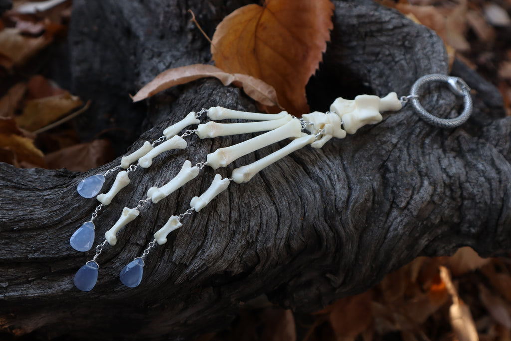 Fluid Bobcat Paw Articulation with Chalcedony “Claws”