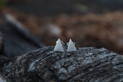 Gray Wolf Bone Trismegistus Earrings
