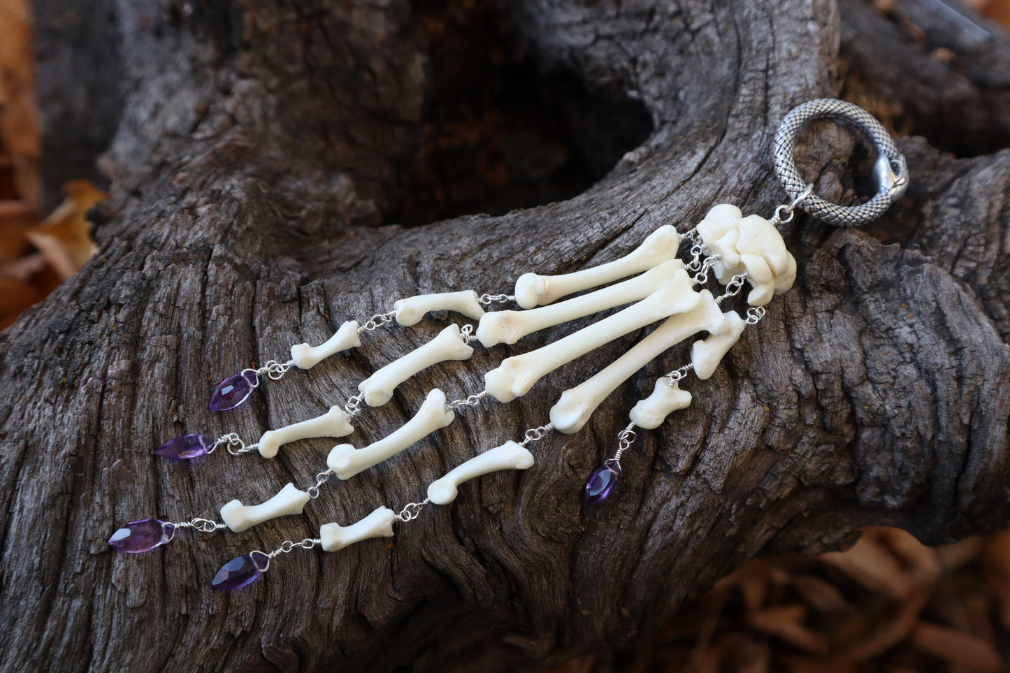 Fluid Bobcat Paw Articulation with Amethyst “Claws”