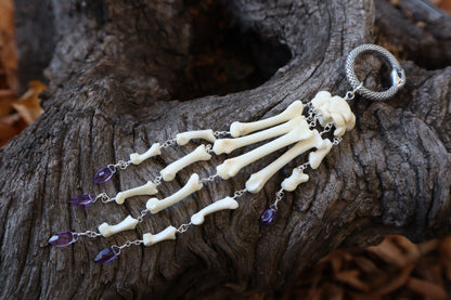 Fluid Bobcat Paw Articulation with Amethyst “Claws”