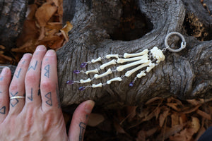Fluid Bobcat Paw Articulation with Amethyst “Claws”
