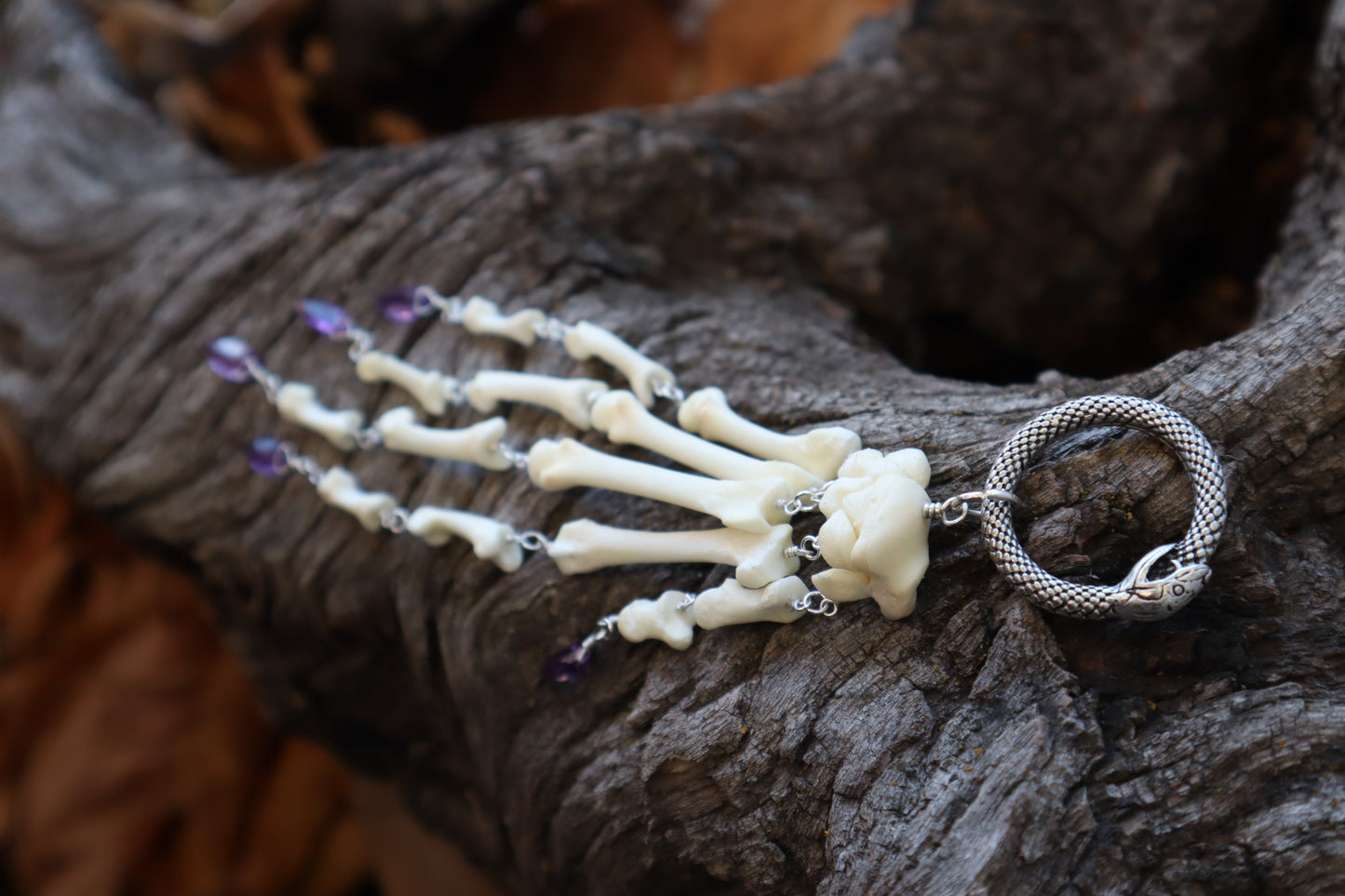 Fluid Bobcat Paw Articulation with Amethyst “Claws”