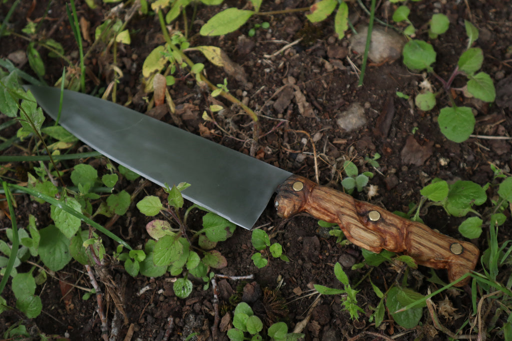 Reserved For Chloe - Black Bear Carved Kitchen Knife