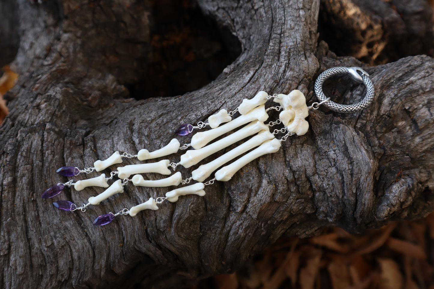 Fluid Bobcat Paw Articulation with Amethyst “Claws”