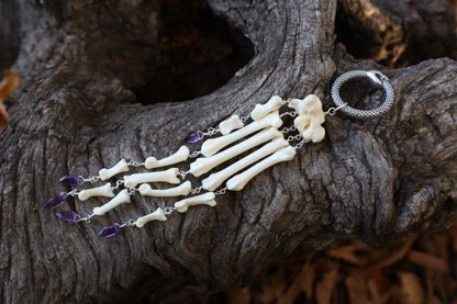 Fluid Bobcat Paw Articulation with Amethyst “Claws”